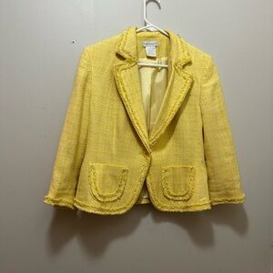 Worthington Yellow Textured Jacket